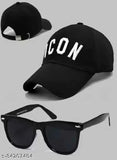 Solid cotton cap for men, casual style and easy care, made in India