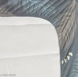 Light Grey superfine cotton elastic fitted bedsheets for double bed (78x72+10), 180TC Supersoft, breathable & wrinkle-free. Ideal for summer, includes 2 pillow covers. Indian origin