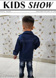 Dark denim boys jacket for kids wear, sizes 2-3 to 7-8 years