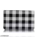 Stylish PU men's card holder, free size, solid pattern, Made in India