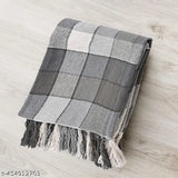 Soft cotton blend checkered throw blanket for couch, 50x60 inches, perfect for women and girls, home decor essential