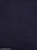 Navy blue cotton beanie cap by Vimal Jonney for men, solid pattern