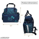 Blue Elephant Printed Maternity Backpack, Large diaper bag with multipurpose pockets, water-resistant polyester net for on-the-go essentials. Spacious design, perfect baby shower gift set