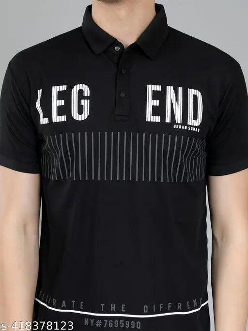 New Printed Cotton Blend Men's Short Sleeve T-Shirt, India origin, casual style