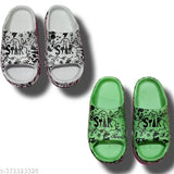 Unique EVA flip flops for kids: printed net design, attractive embossed bottom prints, breathable and comfortable, trending style for boys & girls