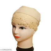 Cotton stone-embellished head wrap, self-designed Indian Stone Under Hijab Cap/Inner Cap/Undescarf/Hrad Wrap