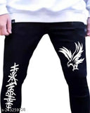 Stylish Latest Men's Black Denim Jeans - High-quality, versatile, and durable, perfect for various occasions. Solid black design with branded details and slight stretch for comfort. Available in sizes 28, 30, 32, and 34 (waist: 29/31/33/35, length: 38in each). Made in India