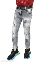 Denim men's jeans, dyed/washed, attractive fit for size 26 or 28 inches waist and 42 inches length, made in India