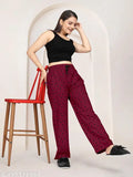 Women's Pink/Maroon Cotton Pyjama Combo Pack - Heart-printed, Maxi length cotton blend for ultimate comfort and style
