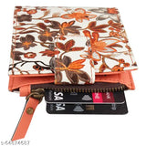 Orange faux leather wallet with 5 card slots, ID slot, and chain pocket by loscco