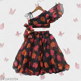 Georgette & net, fully stitched floral lehenga choli for baby girls (2-8 years), Shlok Fab new arrival