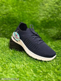 Blue textured sports shoes for kids, vibrant blue slip-ons by DEV FOOTWEARS - comfortable everyday wear