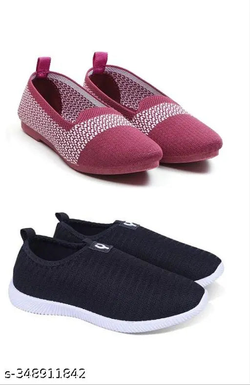 Indian-made mesh loafers combo for women & girls - High quality, durable, skin-friendly slippers