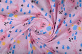 Pink LazyToddler Cotton Extra Soft Flannel swaddle blanket 90cm x 90cm (Organic, Single PCE)