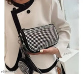Embellished resin sling bag, free size women's classic handbag from India