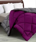King-sized reversible microfiber solid comforter, soft and lightweight for daily use, wool material, Indian origin