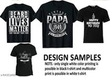 Customized printed cotton round neck half sleeve T-shirt, personalized with photos or text for men and women, India-made gift for special occasions like birthdays, anniversaries, etc