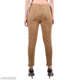Checked spandex casual jeggings, polka dot style for women's versatile outfits. Comfortable and free size, Indian origin