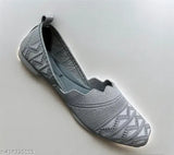Comfortable canvas ballerina flats for women and girls, solid color design with closed back, Indian origin