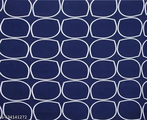 Super Soft Glace Cotton Fitted Single Bed Sheet & Pillow Cover - Checked pattern, elastic corners, ideal for adult use in mild winter, machine washable