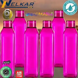 Fridge-friendly water bottle gift set (pink, pack of 6), BPA-free, leak-proof, and freezer-safe for office, home, gym, or school use
