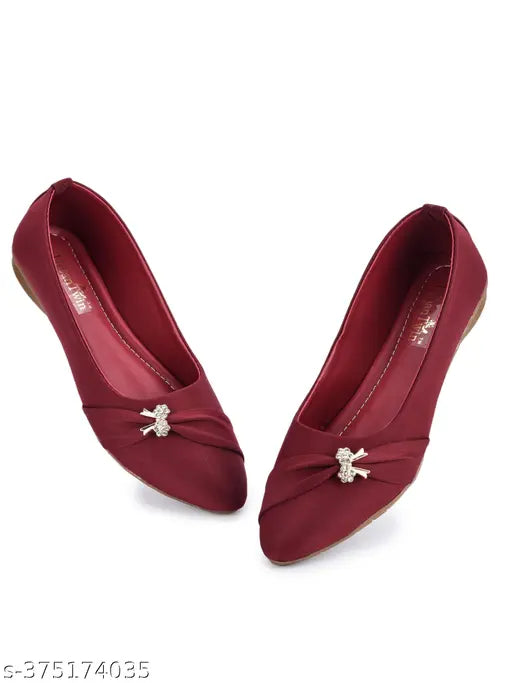 Synthetic pointed bellies for women, casual and versatile ballerinas by Urban Twin - ideal for college or evening wear