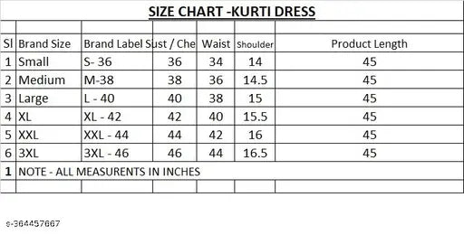 Black woolen kurti for women, three-quarter sleeves, printed combo. Woolen garment on hanger in India. M (38in bust, 45in length), L (40in bust, 45in length), XL (42in bust, 45in length), XXL (44in bust, 45in length)