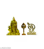 3pc Poly Resin Murugan Statues, 7cm tall, divine Hindu idols from India