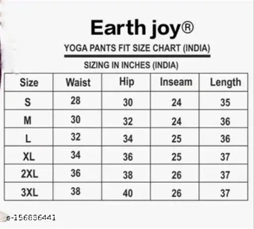 Earth joy™ striped lycra ankle length jeggings for women, free size 28-40 inch workout trousers