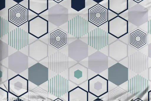 Multicolor glace cotton, wrinkle-free single bedsheets (60x90) & matching pillow covers (18x28), ideal for summer