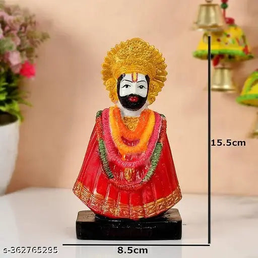 Multicolor Shri Khatu Shyam Ji statue (4ft x 5ft), Indian polyresin God idol for pooja home decor