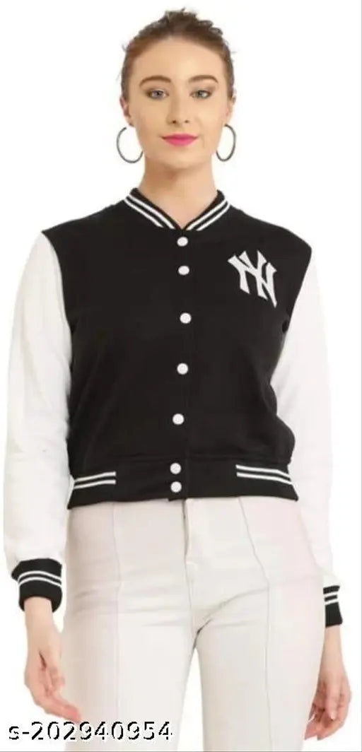 Maroon Elastodiene print NY jacket for women and girls with self-design pattern, long sleeves, and various sizes from XS to XL