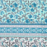 Shubastik 240 TC pure cotton king size bedsheet with 2 pillow covers, 90 x 108 inch - floral printed superfine flat sheets for summer, ideal for adults on display