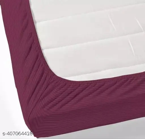 Legacy Premium Cotton Blend Elastic King Size Fitted Bedsheets with 2 Pillow Covers, abstract design, 72x78+9 inches, super soft