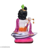 Multicolor polyresin Standing Lord Krishna Love Couple Statue, ideal for home or office decor, 13.5cm x 20cm x 7cm, perfect gifting option for any occasion