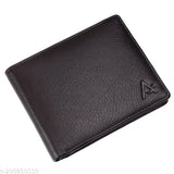 Genuine leather, trendy men's wallet with RFID protection and 2 compartments. Brown leather accessory for modern style and security