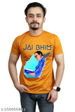Jai Bhim cotton-blend t-shirt, short sleeves, printed design. Made in India