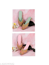 Synthetic leather women's mojaris sleeper, stylish bellies' latest in solid pattern, slip-on design for sizes IND-4 to IND-9