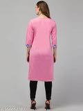 Multicolor Chikankari Woolen Kurta for Women, three-quarter sleeves, trendy and lovely winter outfit from India