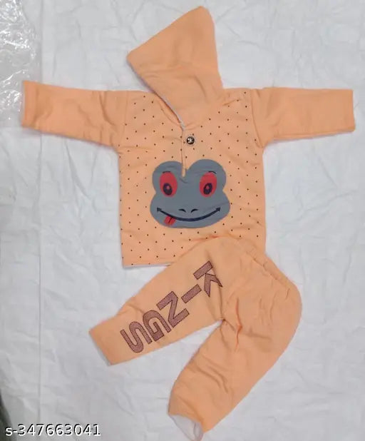 Wool Kids Shuit in printed net pattern, long sleeve, casual and comfortable, available in sizes from 6-9 months to 1-2 years, made in India