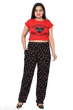 Cotton maxi pyjamas set for women's casual wear, 2-pieces Indian made
