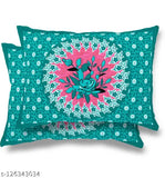 Super Soft pure cotton double bed printed sheets, 144 thread count, 2 pillow covers, Indian origin