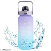 Multi-color BPA free motivational water bottle with straw and time markings, leakproof flip cap, portable, locked. Durable and safe for temperatures from -20°C to 180°C, easy to clean and carry, perfect for families and friends