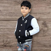 Polyester colorblocked kids jacket, full sleeves with mesh inserts and side pockets, chilly season essential for boys aged 4-9 years, made in India