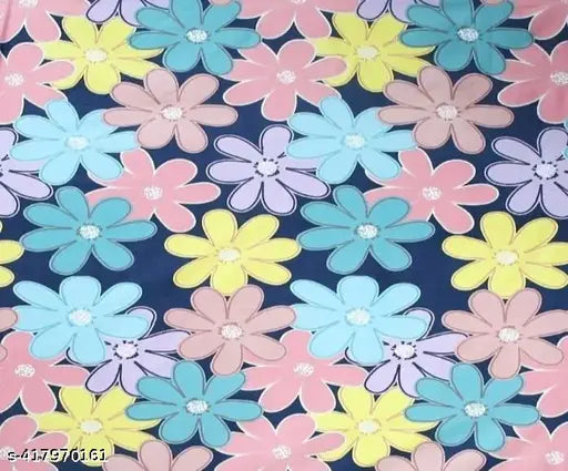 Yellow cotton king size fitted bedsheet with two pillow covers, ideal for summer, floral print, wrinkle-free, perfect fit
