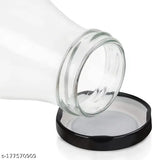 Glass bottles - Pack of 6 (1L each), airtight and leakproof for kitchen and beverages storage