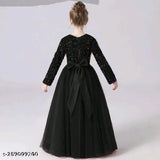 Cotton embellished net fit and flare baby girl wedding gown, embroidered top with net flared bottom, sizes 4-5 Years to 9-10 Years, India origin