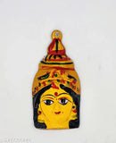 Brass Indian god idol, Amman Face 4.5 inch Durga devi, used for pooja