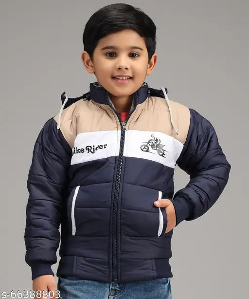 Colorblocked polyester full sleeve zipper hoodie for kids. Stylish and warm winter wear jacket with mesh inserts and side pockets