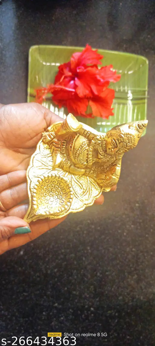 Brass God Idol: Divya Shakthi Kubera Deepam, Indian home decor for wealth and prosperity